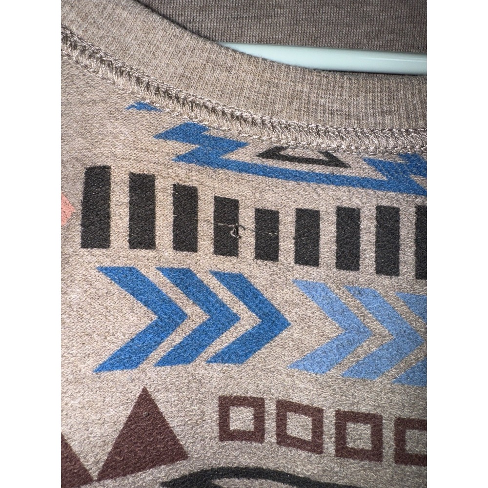 Ariat Women's M Rainbow Vista Aztec Reversible Sweatshirt Southwest Brown $70 - Picture 5 of 9
